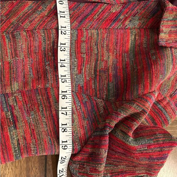 Coldwater Creek Red Multicolor Lined Blazer Size Medium - Picture 4 of 9